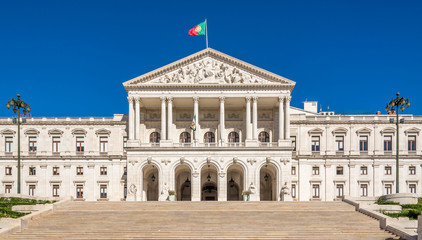 Obraz premium Palace of St.Benedict (Sao Bento) - Parliament building in Lisbon ,Portugal