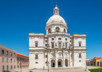 Fototapeta na wymiar View at the Church of Santa Engracia - National Pantheon of Portugal in Lisbon