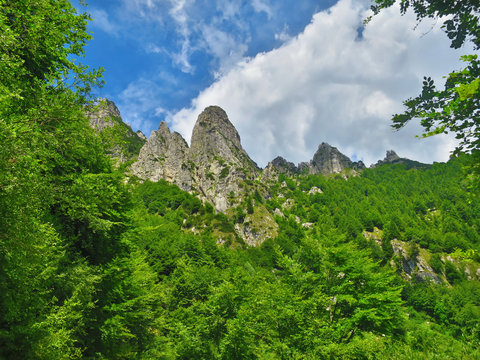 cime delle montagne del Pasubio Veneto Italia