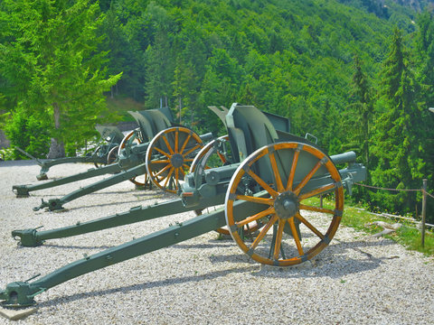 cannone della grande guerra mondiale