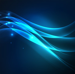 Glowing geometric shapes