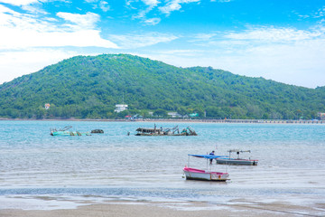 seascape and fishing boat