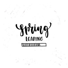 Vector trendy hand lettering poster. Hand drawn calligraphy 