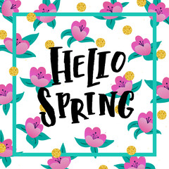 Vector trendy hand lettering poster. Hand drawn calligraphy 