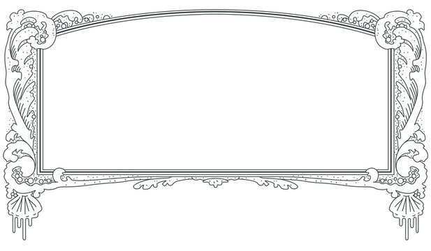 Vector template. Marine theme.