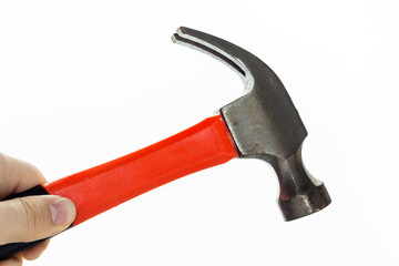 A hammer isolated on a white background