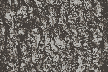 Vector grunge background. Old bark tree texture. Brown wooden backdrop.