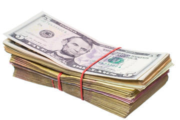 US dollar and the Ukrainian hryvnia