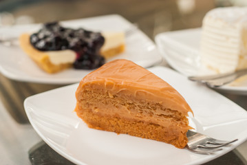 Thai tea cake