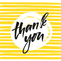 creative graphic template brush fonts inspirational quotes thank you