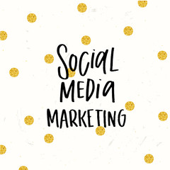 trendy lettering poster. Hand drawn calligraphy. concept handwritten poster. 