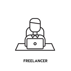 Freelancer Vector Icon