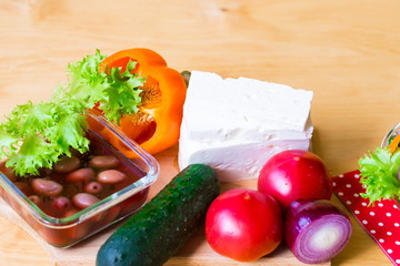 Food. Greece salad