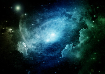 galaxy in a free space