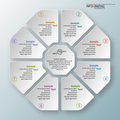 Abstract 3D Paper Infographics