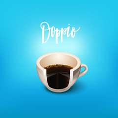 drinks layer coffee recipe . Menu for restaurant, cafe, bar