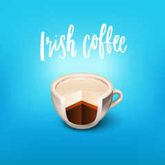 drinks layer coffee recipe  . Menu for restaurant, cafe, bar