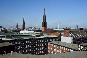 Obraz premium Blick über Hamburg