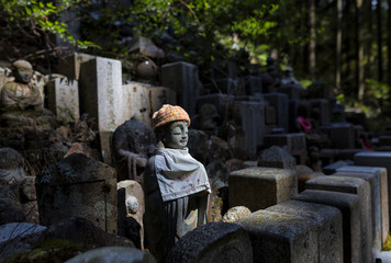A memorial in Okunoin cemetery, Koyasan