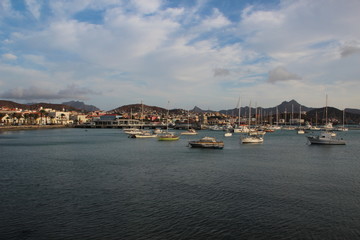 Fototapeta na wymiar Hafen von Mindelo