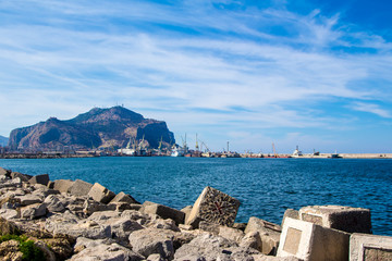 Palermo's promenade, in sicily, Italy