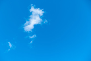Fototapeta na wymiar Blue sky with clouds, background.