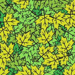 Fototapeta na wymiar Autumn Fall Minimal Design Vector Leaves