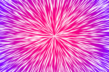 Purple Sun Rays or Explosion Boom for Comic Books Radial Background Vector