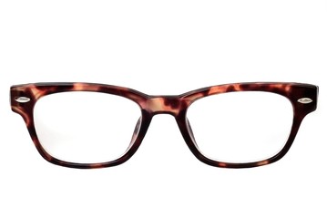 Glasses isolated on white background for applying on a portrait