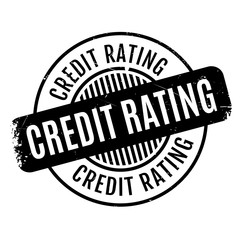 Credit Rating rubber stamp. Grunge design with dust scratches. Effects can be easily removed for a clean, crisp look. Color is easily changed.
