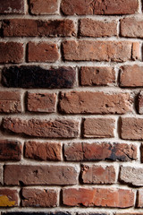 Texture of old brick wall, background.