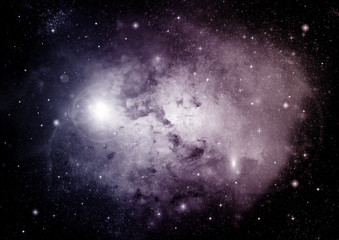 galaxy in a free space