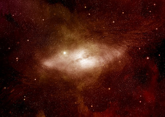 galaxy in a free space