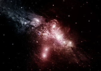 galaxy in a free space