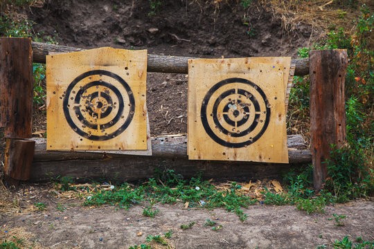 Targets at the shooting range