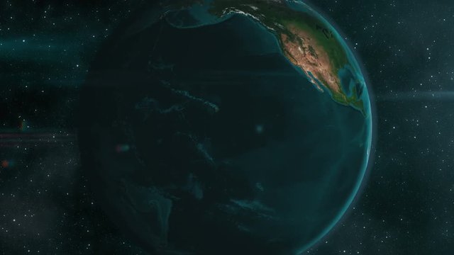 Earth zoom to Mexico / Caribbean.