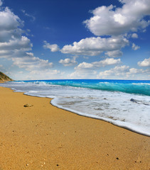 sand beach and tropical sea