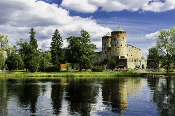 Fototapeta na wymiar The castle Olavinlinna in Savonlinna, Finland