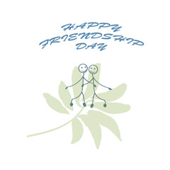 Happy Friendship day vector design. I. Usable as greeting cards, posters, clothing, t-shirt for your friends.
