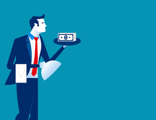 Business order service. Concept business vector illustration.