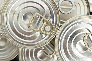 Top view of a cans