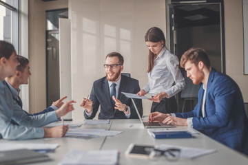 Business People Meeting Discussion Working Concept