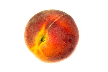 Peach isolated on white background