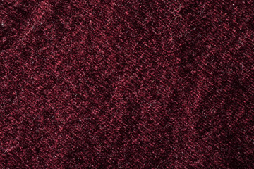 Fototapeta premium Textur eines roten Teppichs quer im Closeup