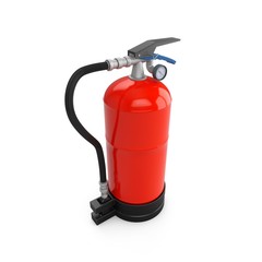 3D rendering Fire Extinguisher isolated on white background