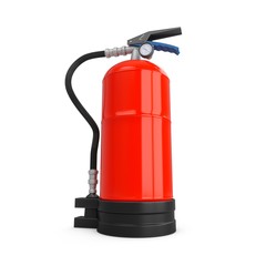 3D rendering Fire Extinguisher isolated on white background
