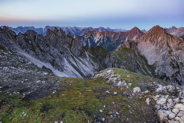 Obraz premium Amazing Mountains. Highlands of the Karwendel in the Alps
