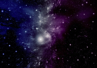 galaxy in a free space