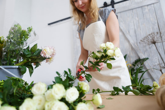 Image of young florist woman