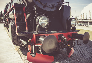 Fototapeta premium Details of Polish steam locomotive.